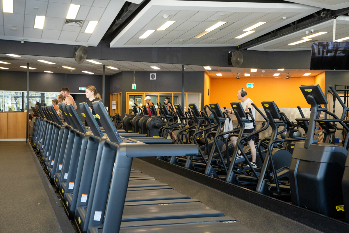 Health club treadmills